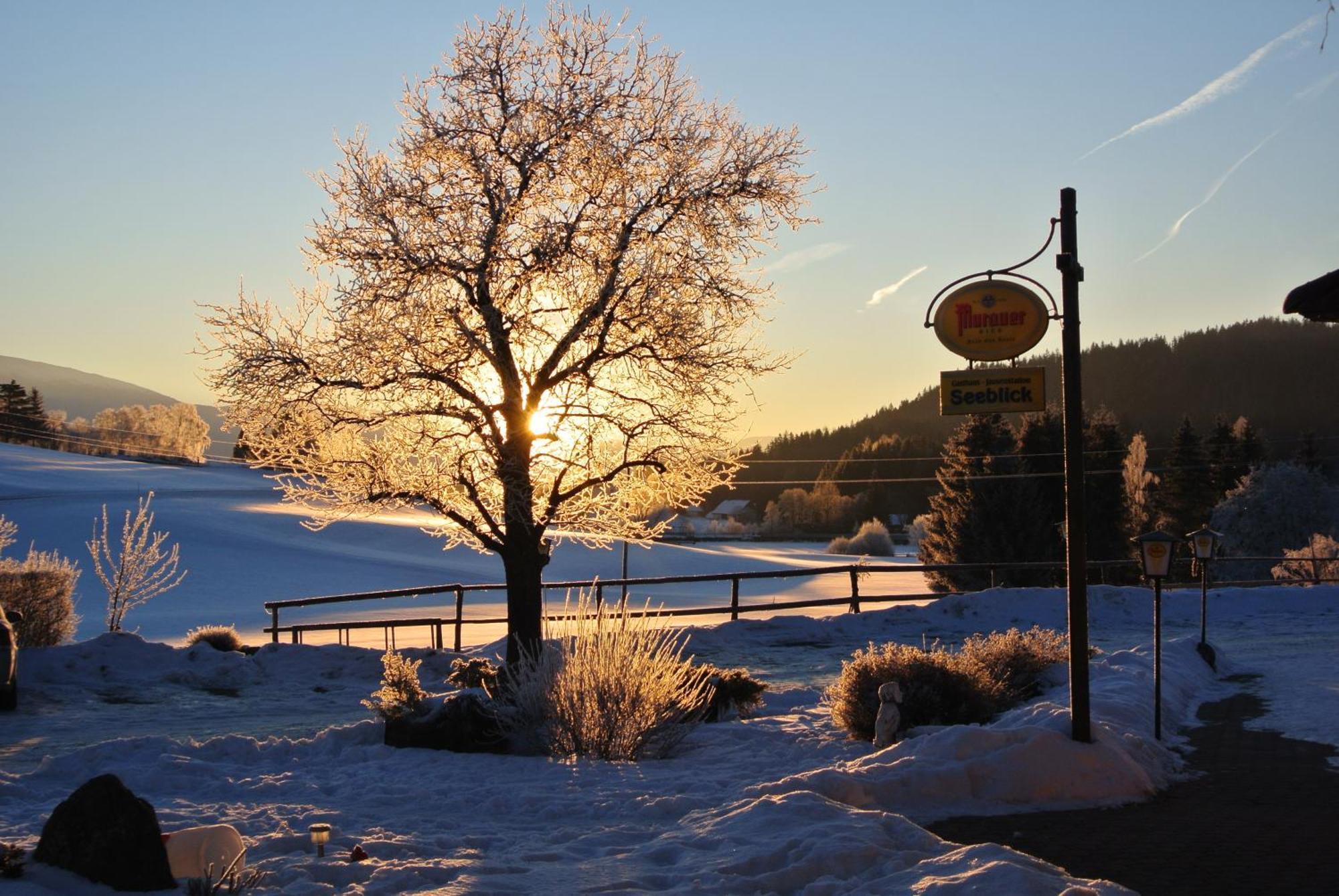 Hotel Gasthof Seeblick Zeutschach Bagian luar foto